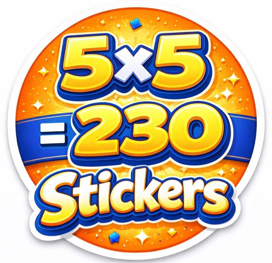 Stickers 5x5