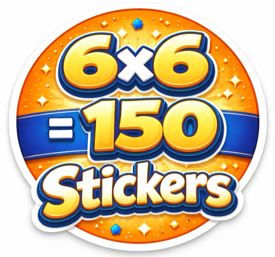 Stickers 6x6