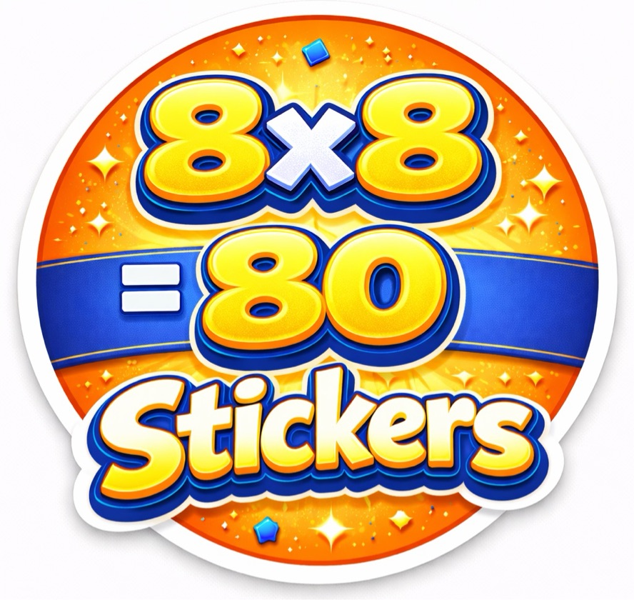 Stickers 8x8